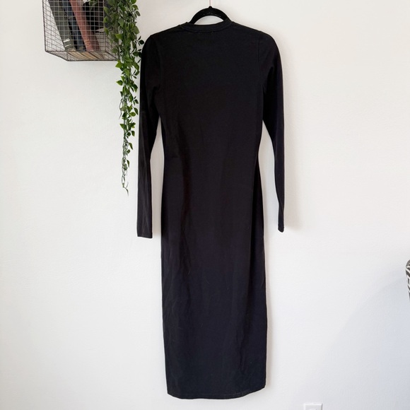 Raey Fitted Cotton Long Sleeve Dress Sz 10 - Picture 3 of 7